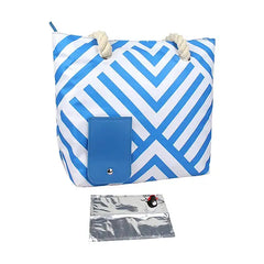 Tote Beach Bag Canvas Drink Purse with Hidded Spout and Dispenser Flask Holds 2 Bottles of Wine for Travel Wine Tasting Party