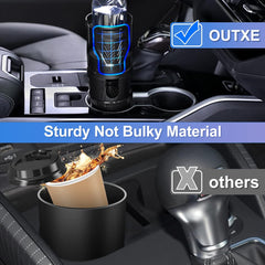 Dual Car Cup Holder Expander Adapter, 2 in 1 Multifunctional Vehicle Mounted Water Cup Holder,Adjustable Expandable Cup Holder for Snack Bottles Cups Drinks