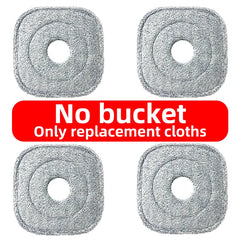 Spin Mop and Bucket System, Includes Spin Mop, Dual Compartment Mop Bucket and Thick Washable Microfiber Mop Pads,Mother'S Day Gifts