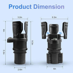 Dual Car Cup Holder Expander Adapter, 2 in 1 Multifunctional Vehicle Mounted Water Cup Holder,Adjustable Expandable Cup Holder for Snack Bottles Cups Drinks