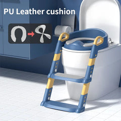 New Stepped Children'S Toilet Foldable Foot Stool Multi-Functional Toilet Boy Girl Baby Toilet Training Potty Ladder for Kids