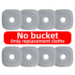 Spin Mop and Bucket System, Includes Spin Mop, Dual Compartment Mop Bucket and Thick Washable Microfiber Mop Pads,Mother'S Day Gifts
