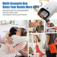 Hand Massager with Auto-Roller Massage for Arthritis Carpal Tunnel Pain Relief,Cordless Handheld Massager Machine with Heat and Compression & Kneading Massage,Gifts for Women Men