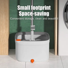 Spin Mop and Bucket System, Includes Spin Mop, Dual Compartment Mop Bucket and Thick Washable Microfiber Mop Pads,Mother'S Day Gifts