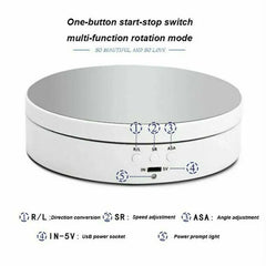 360° Jewelry Electric Motorized Rotating Display Stand, Photography Show Holder
