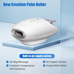 Hand Massager with Auto-Roller Massage for Arthritis Carpal Tunnel Pain Relief,Cordless Handheld Massager Machine with Heat and Compression & Kneading Massage,Gifts for Women Men