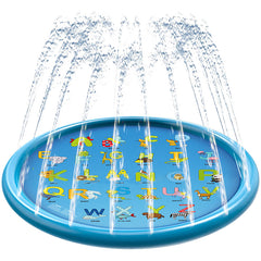 Summer Fun: Children's Inflatable Water Spray Pad for Outdoors