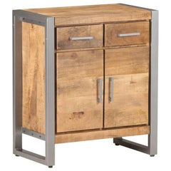 Sideboard 23.6"x13.8"x28.3" Rough Mango Wood