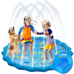 Summer Fun: Children's Inflatable Water Spray Pad for Outdoors