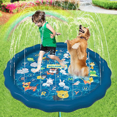 Summer Fun: Children's Inflatable Water Spray Pad for Outdoors
