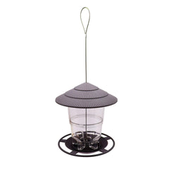 Outdoor garden hanging bird feeder; retractable feeder