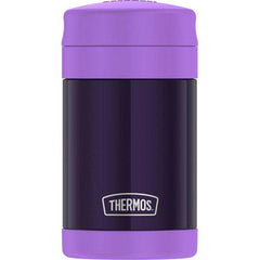 Thermos Vacuum Insulated Food Jar with Folding Spoon, Purple, 16 Ounce