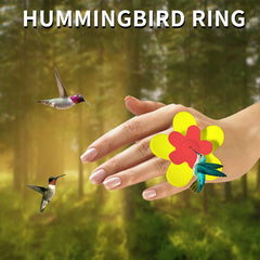 Ring shape wearable small bird hummingbird bird feeder Personalized feeder pet supplies