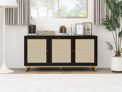3 Door Cabinet,Sideboard Accent Cabinet, Storage Cabinet for Living Room, Hallway Entryway Kitchen
