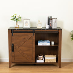 Drawer dresser cabinet,Sideboard,bar cabinet,Buffet server console,table storge cabinets,Slide the barn door,four drawers,Metal handle,for Dining Room,Living Room,bedroom,Kitchen Hallway