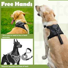2 in 1 No Pull Dog Harness with Retractable Leash[Automatic anti Burst Impact Function] Adjustable Breathable Dog Vest