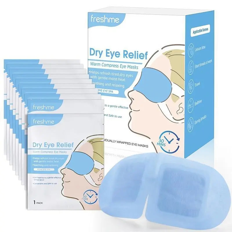 Gifts for Mother'S Day | Self Heating Warm Compresses for Eyes | Heated Eye Mask for Fast Relief of Dry Eyes | No Microwave Needed | Travel Ready I Eye Treatment Products for Dry Eye Relief | 10 Count