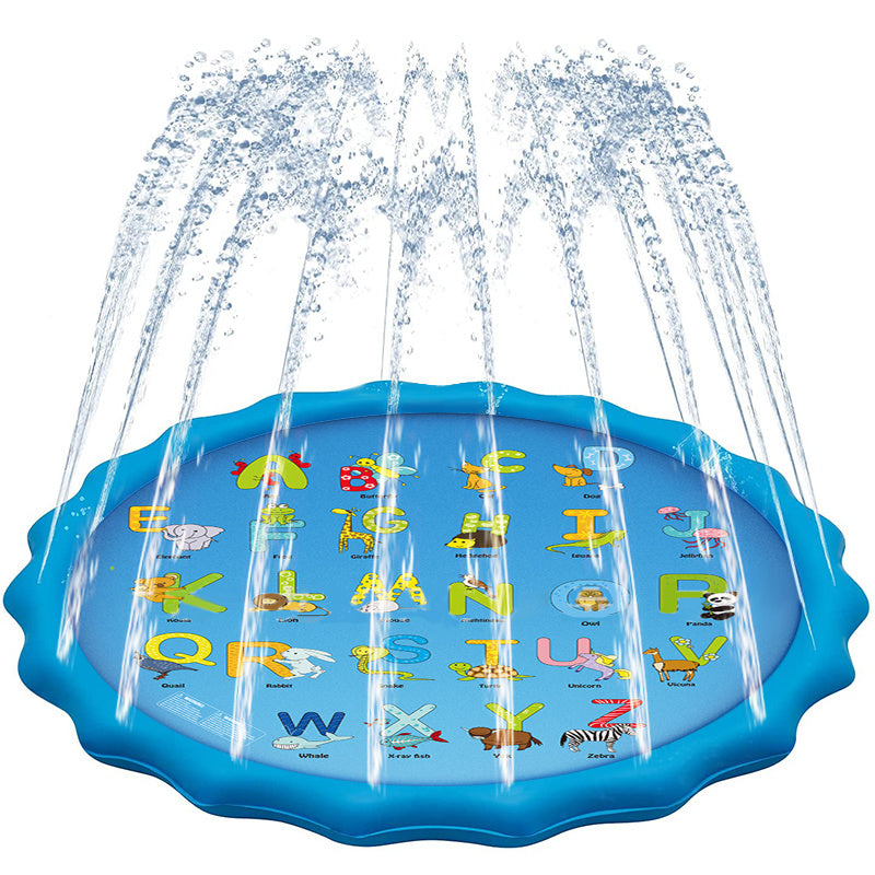 Summer Fun: Children's Inflatable Water Spray Pad for Outdoors