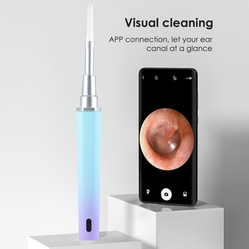 Ear Wax Removal Endoscope Otoscope Earwax Remover Tool With 1080P FHD Camera - 6 Led Lights