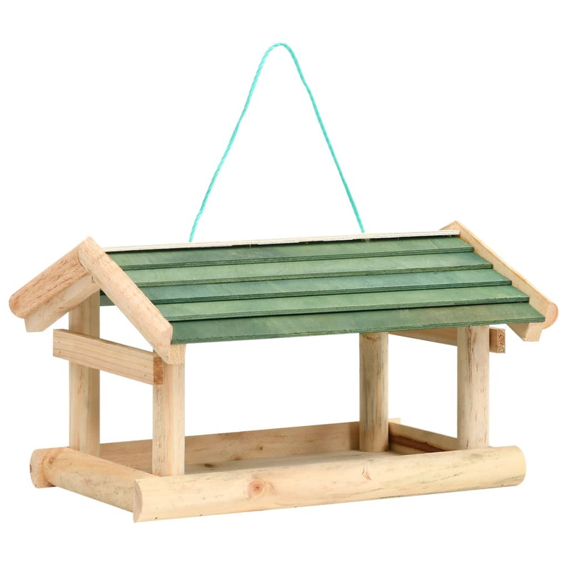 Bird Feeder Solid Wood 13.8